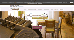 Desktop Screenshot of geniesserhof.de